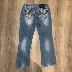 Vintage Miss Me jeans. Petite! Embroidered and embellished.